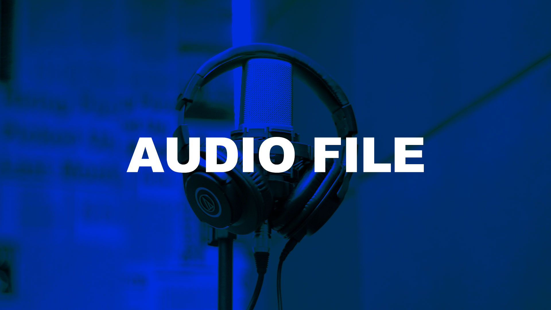 Headphones and Microphone, audio file